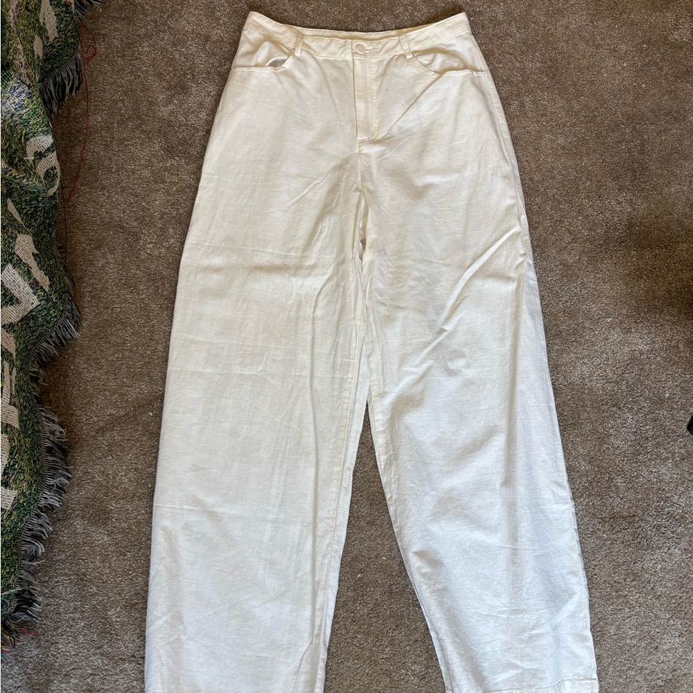 Rhythm Solstice Wide Leg Pants Linen